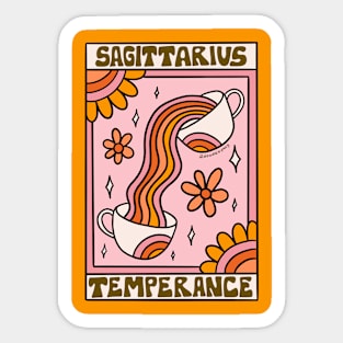 Sagittarius Tarot Card Sticker